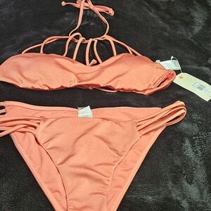 Billabong Peach Bikini Set